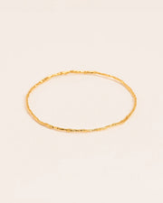 Branch-textured bangle bracelet