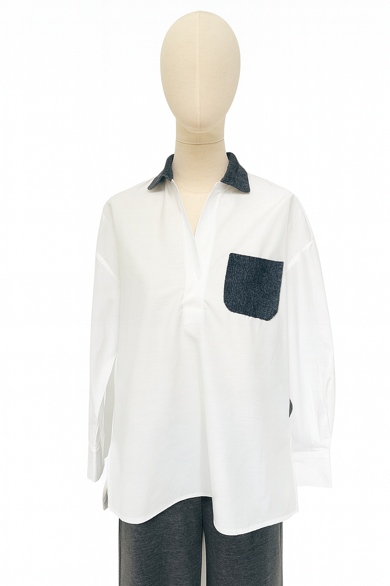 Sleeve woven blouse