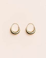 Large single hoop in 18 ct. gold