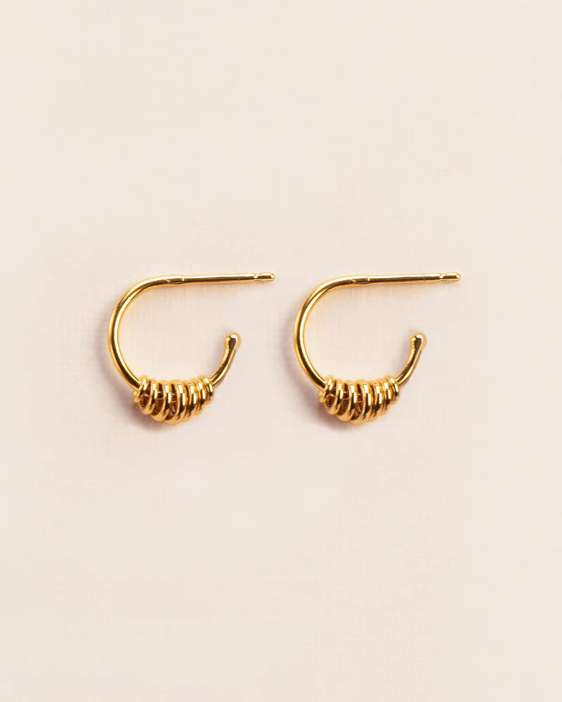 Hoop earrings with small hoops