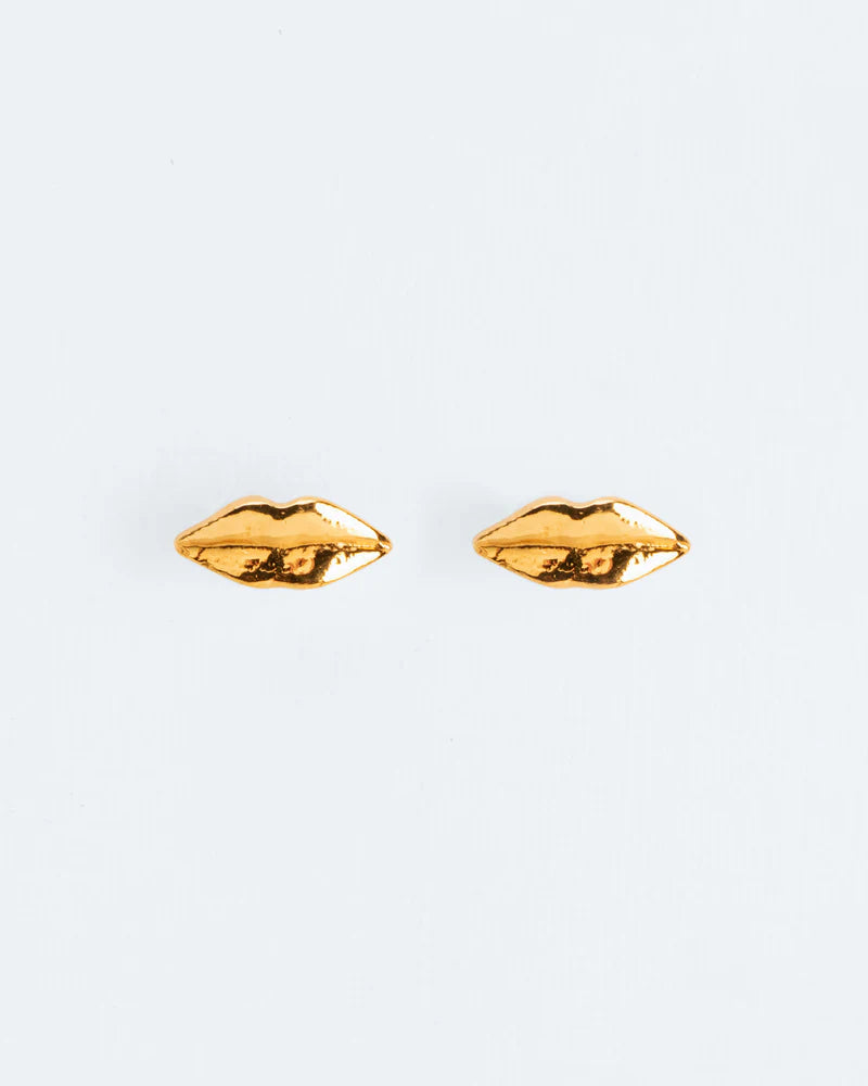Lip stud earrings