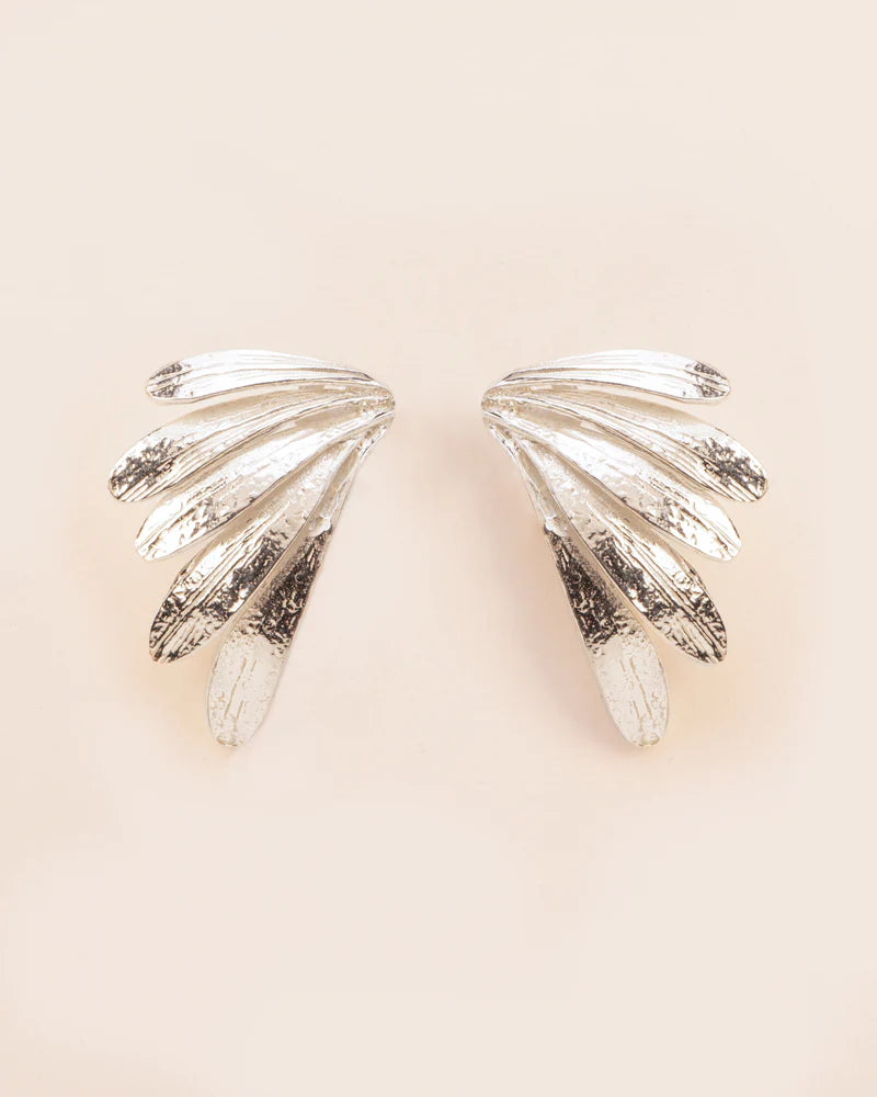 Leaves clip earrings