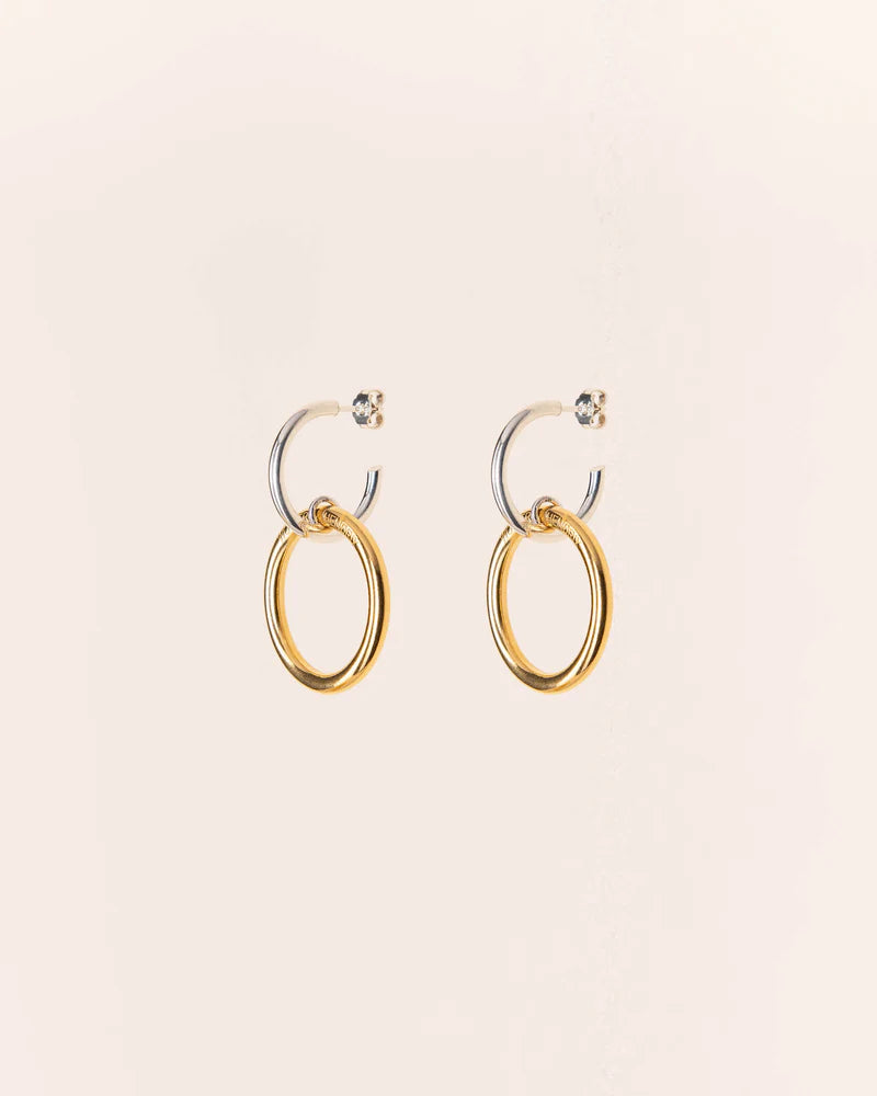 Double hoop earrings