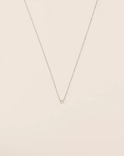 Necklace with white diamond in 18 ct. gold