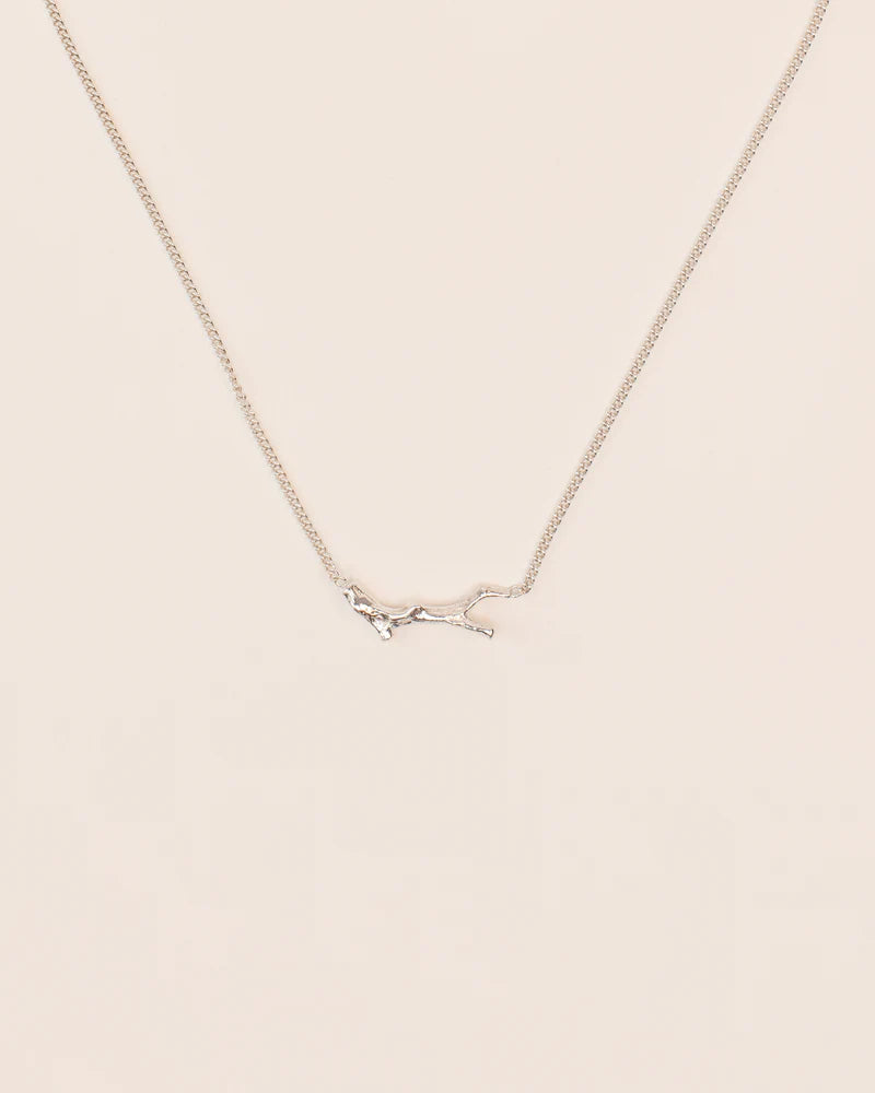 Necklace with branch-shaped element