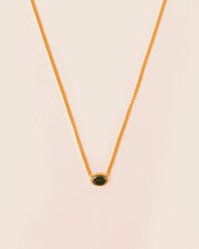 Necklace with malachite