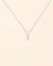 Necklace with marquis crystal