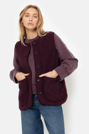 Madison Sleeveless Jacket Plum