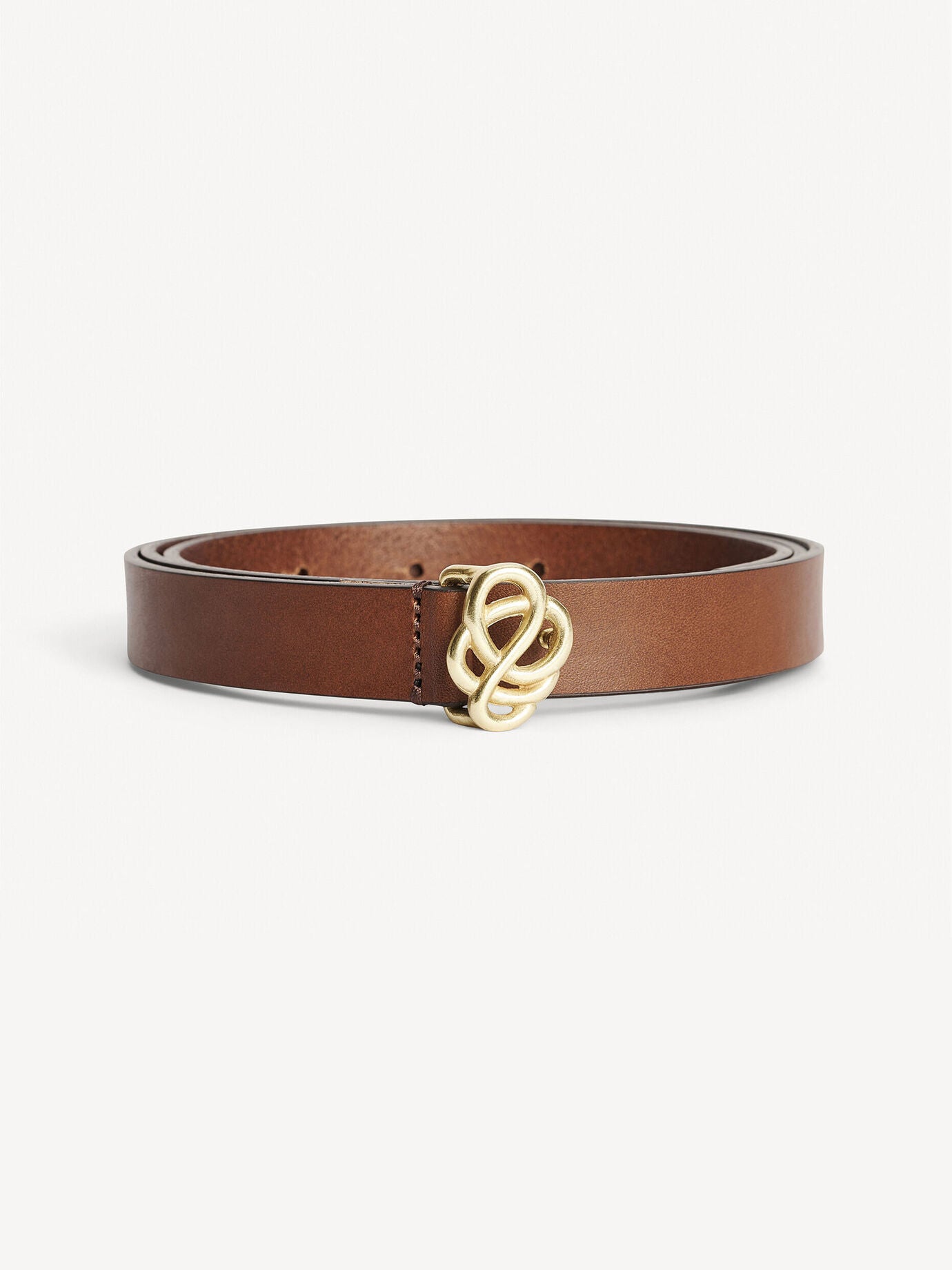 Ouma leather belt Dark brown