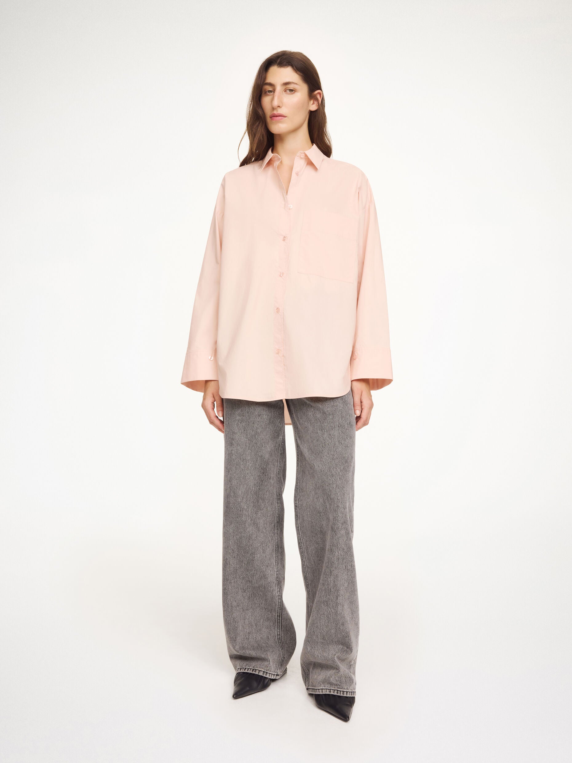 Derris organic cotton shirt Rose dust