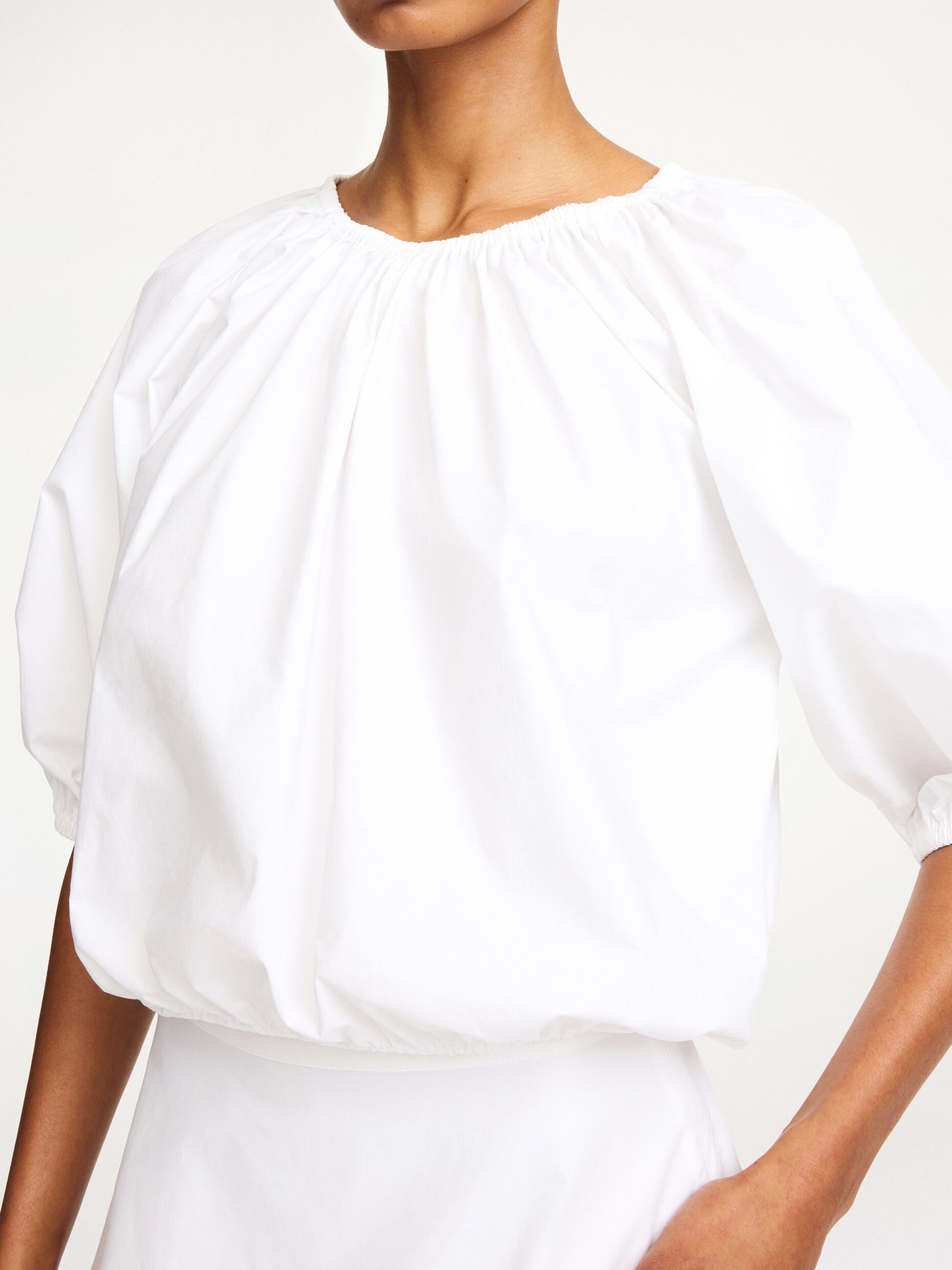 Lelow organic cotton blouse Pure White