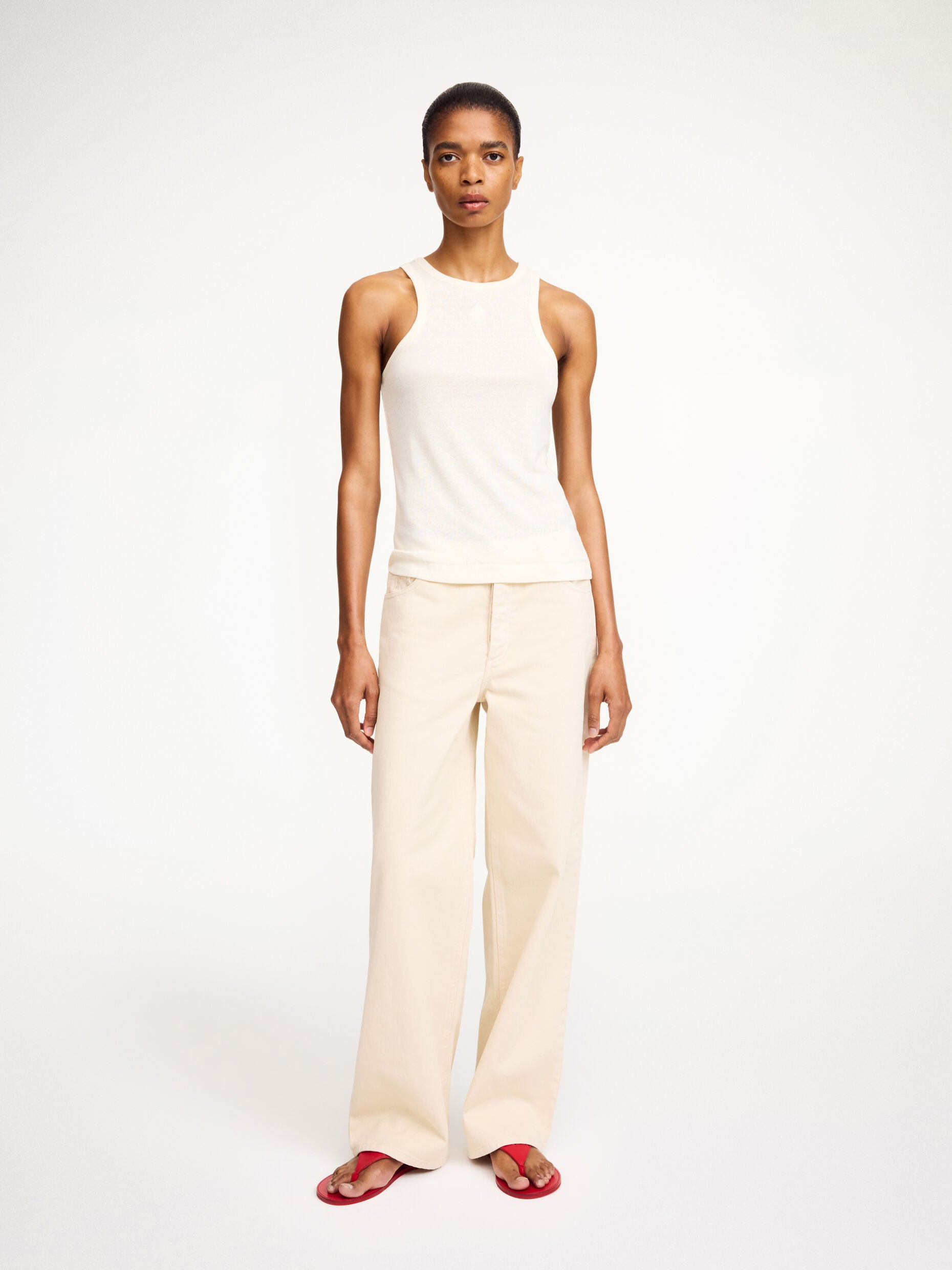 Lise tank top Soft White
