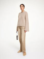 Cierra Braid sweater Cobblestone