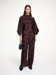Tralluman top Coffee Brown
