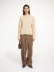 Joanni suede trousers Chocolate Chip