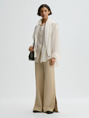 Michelle linen trousers Old Beige