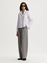 Audrey Cropped organic cotton shirt