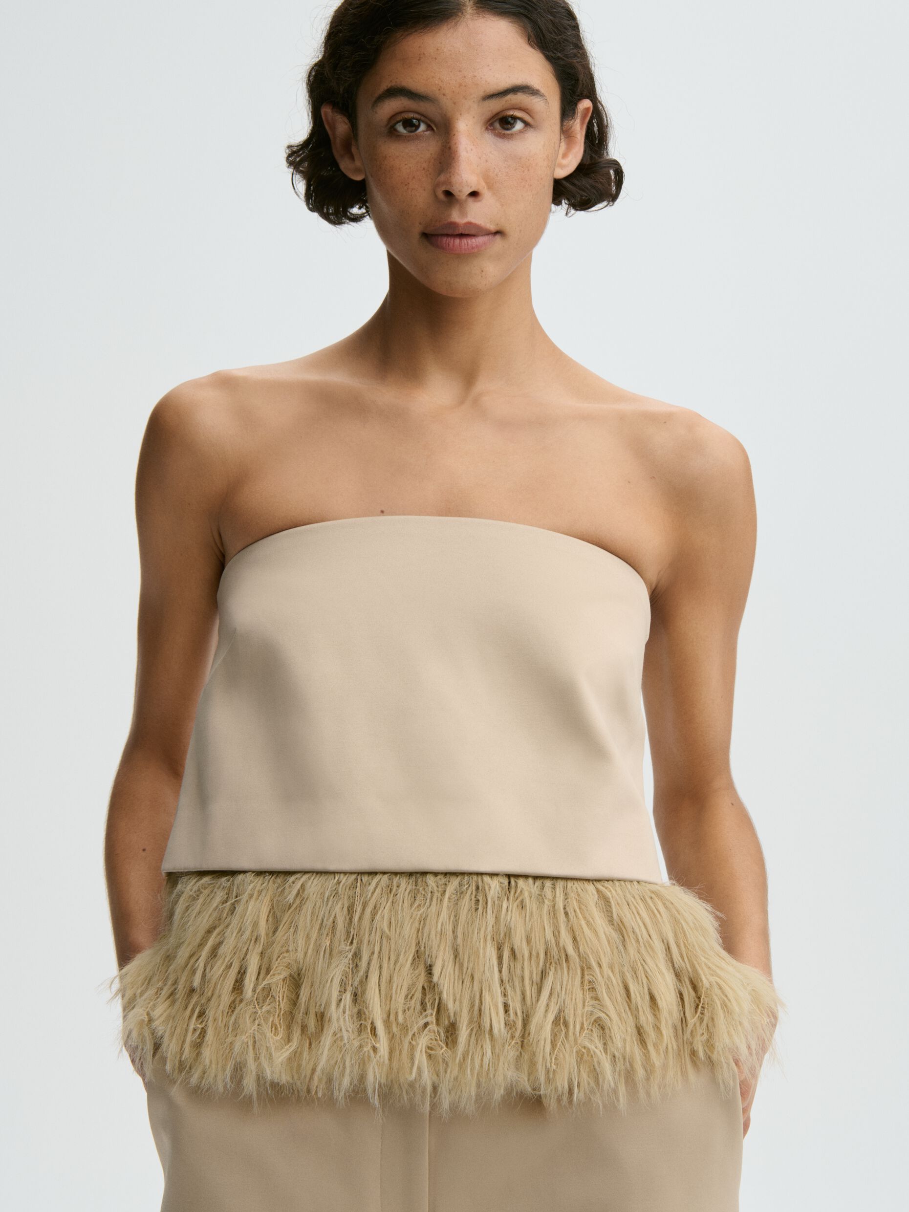 Melva top Old Beige