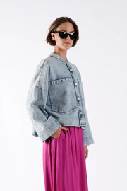 Lana Blouse Light Denim