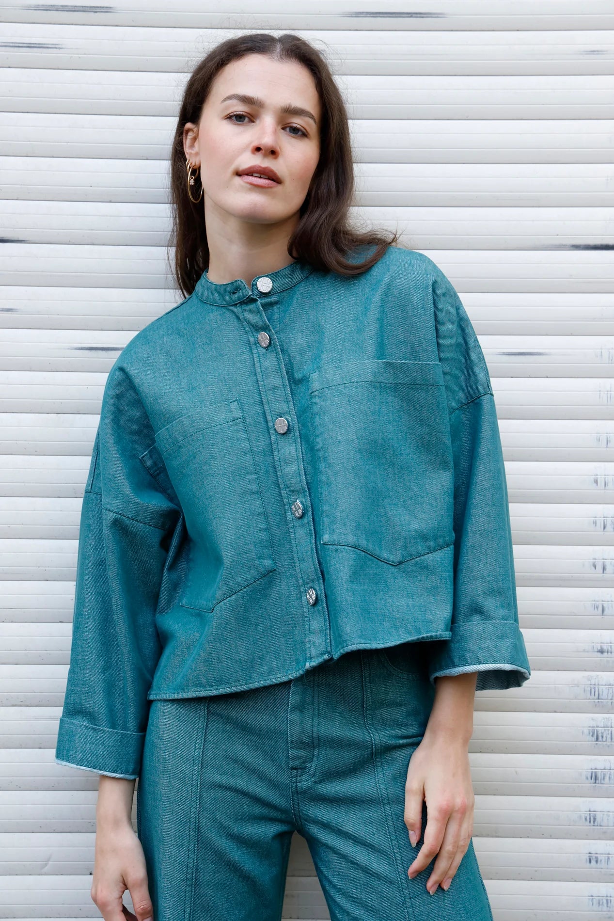 Lana Blouse Emerald Green