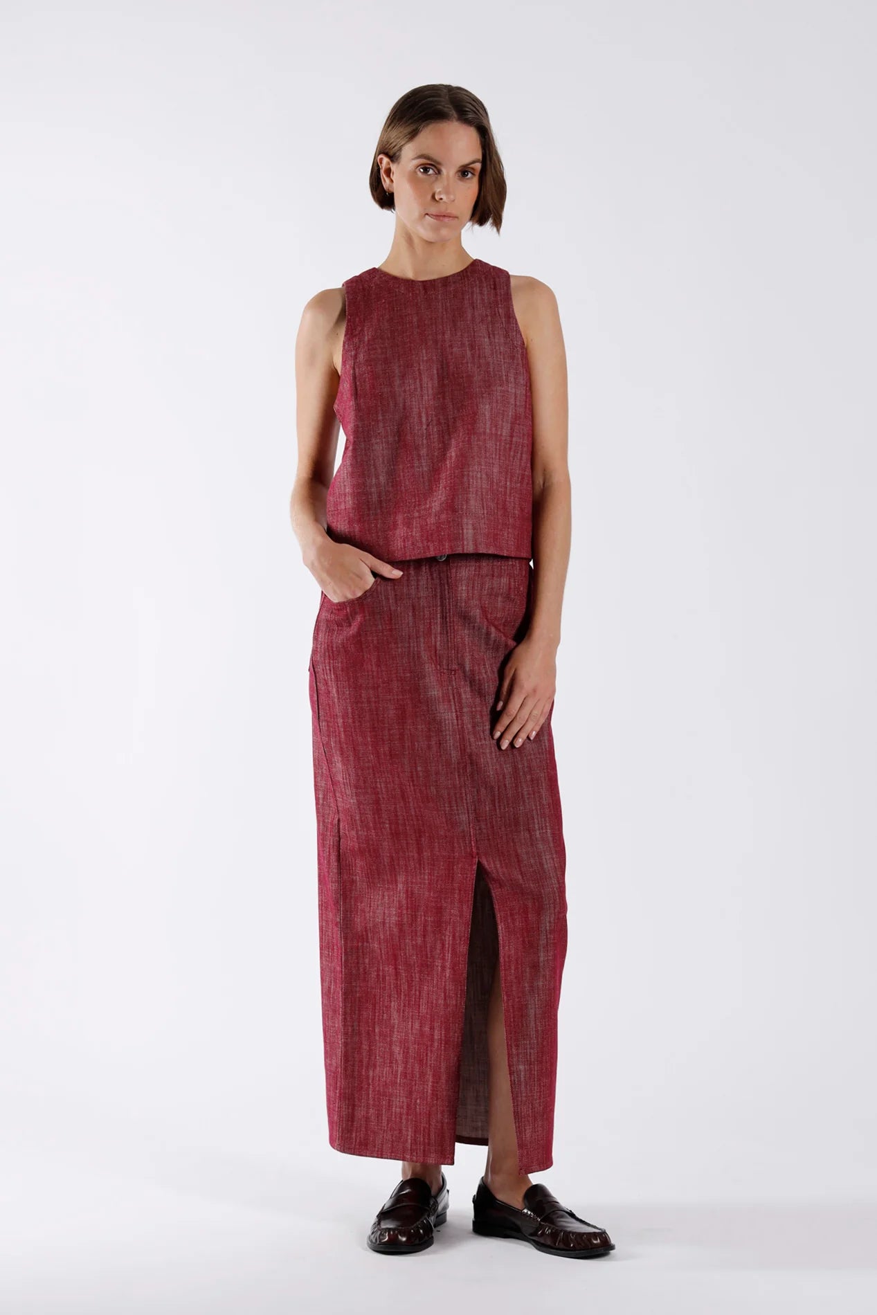 Light Skirt Bordeaux