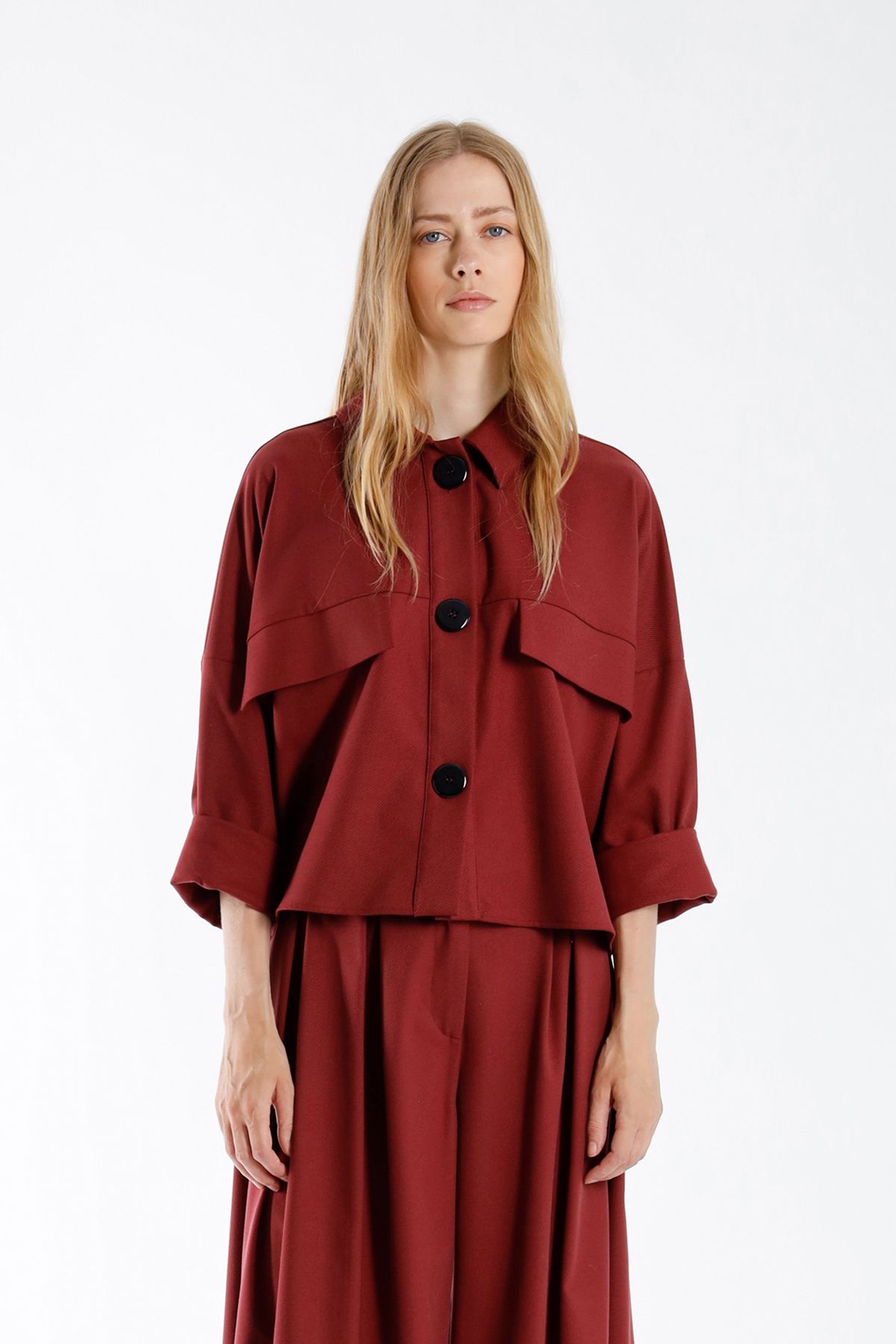 Latina Blouse Burgundy
