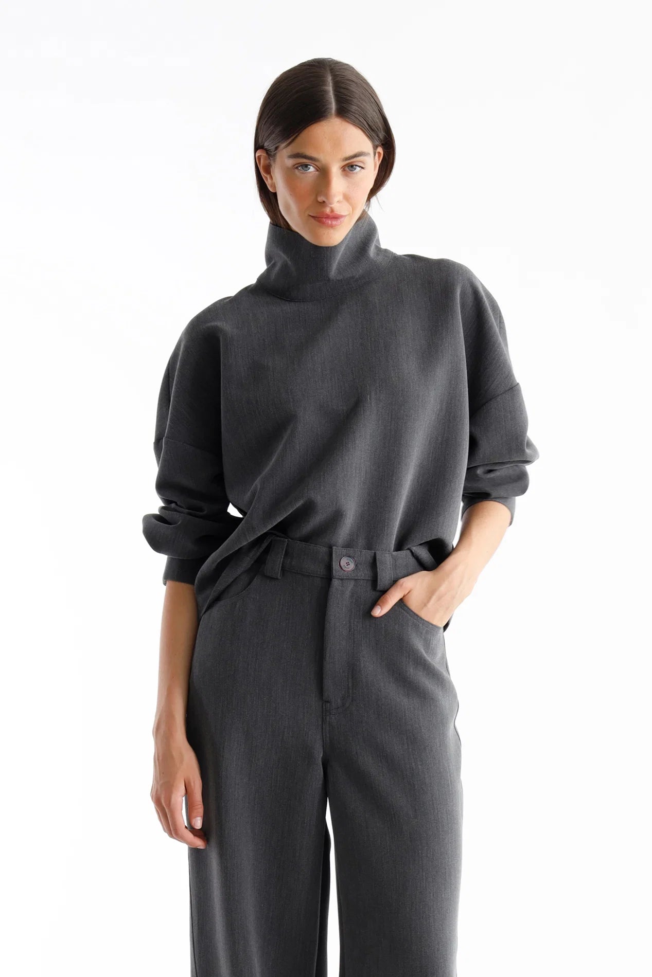 Blowing Blouse Dark Grey