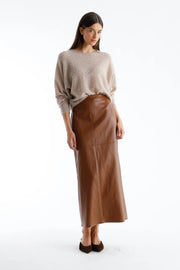 Snack skirt Cognac