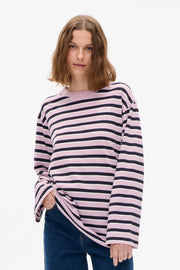 Jeevana T-shirt Dawn Pink Stripes