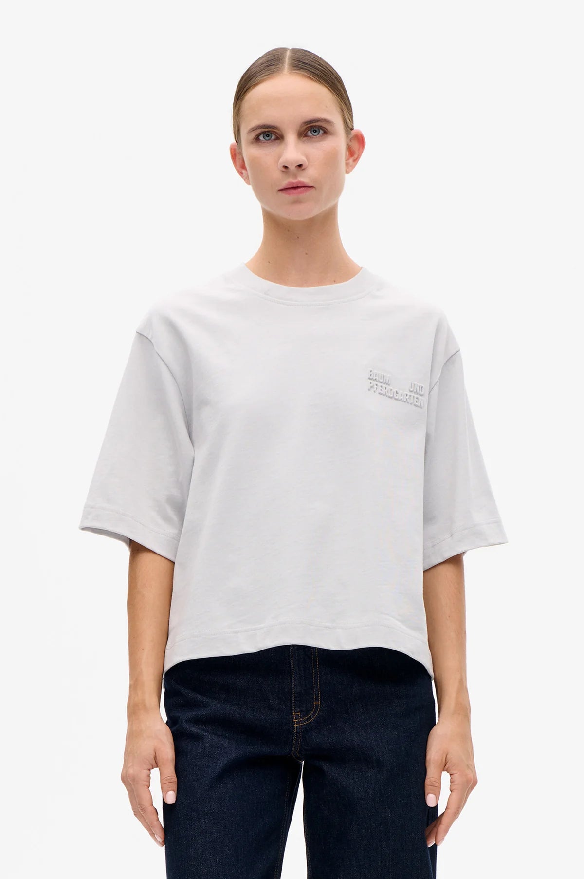 Jiana T-shirt Micro Chip Grey