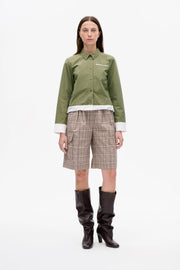Neeto short Brown mini check