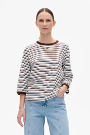 Julien coffee bean stripe T-Shirt