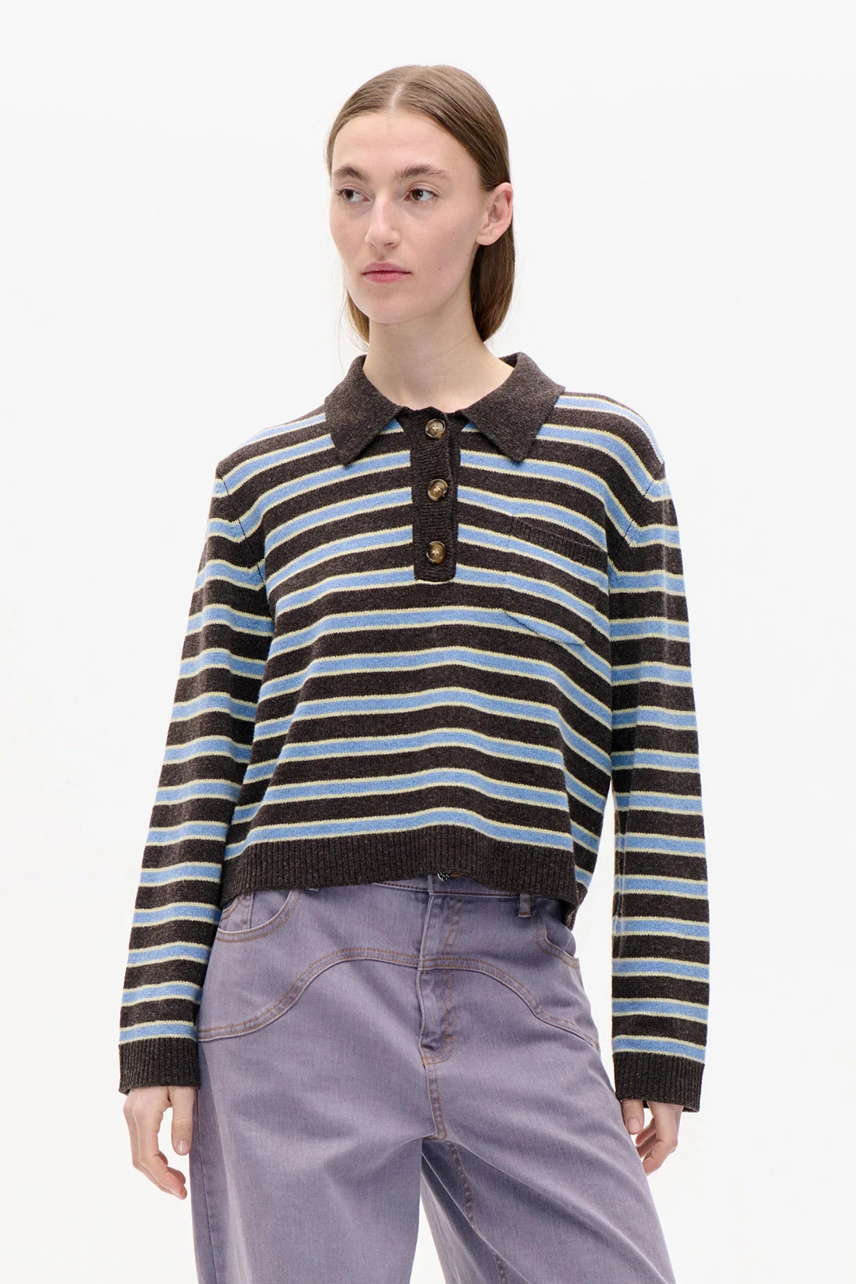 Cori Pull Ivy Green Stripe