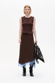 Sophia Skirt Coffee Bean Brown