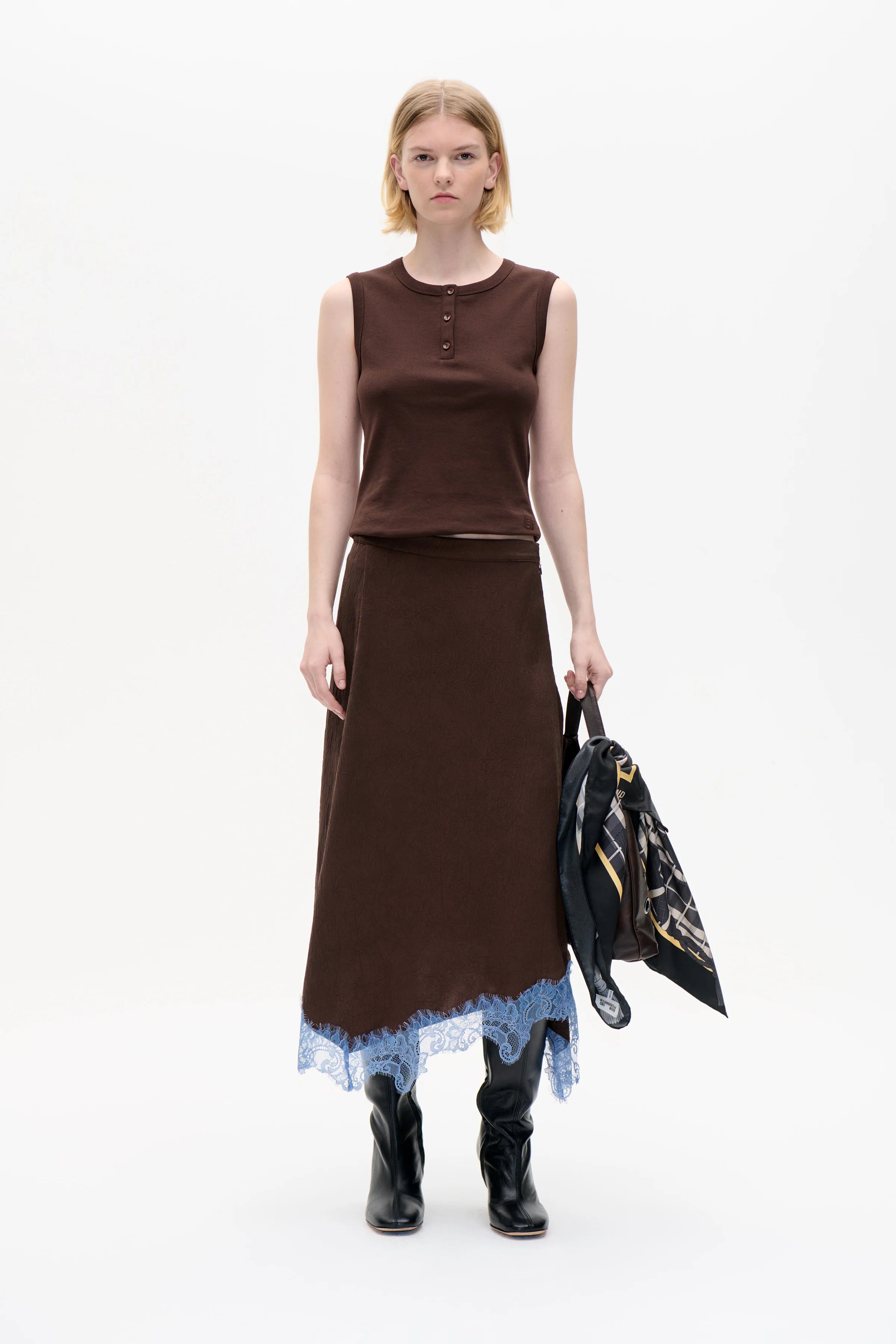 Sophia Skirt Coffee Bean Brown