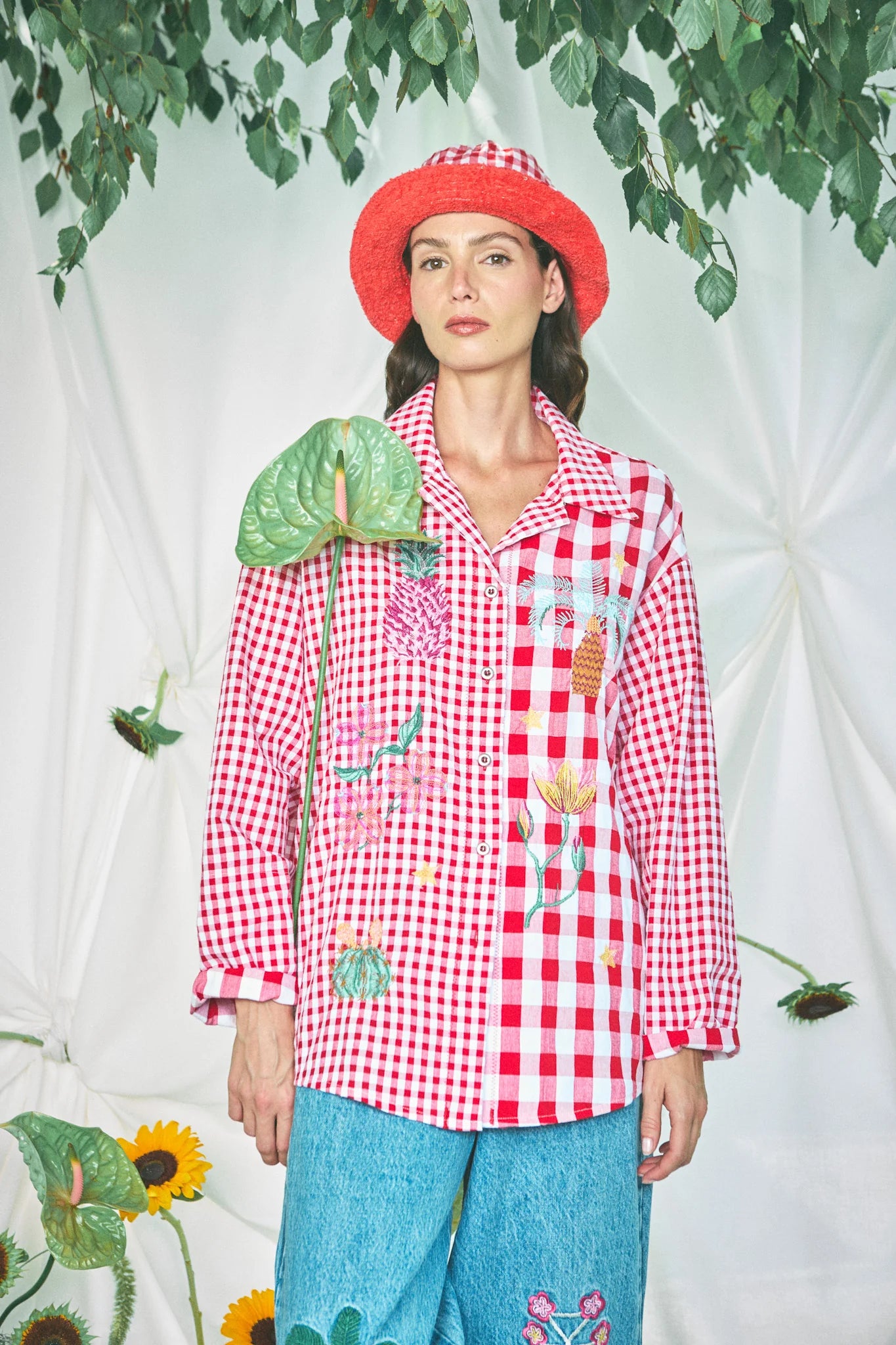 Gardenia Blouse Red