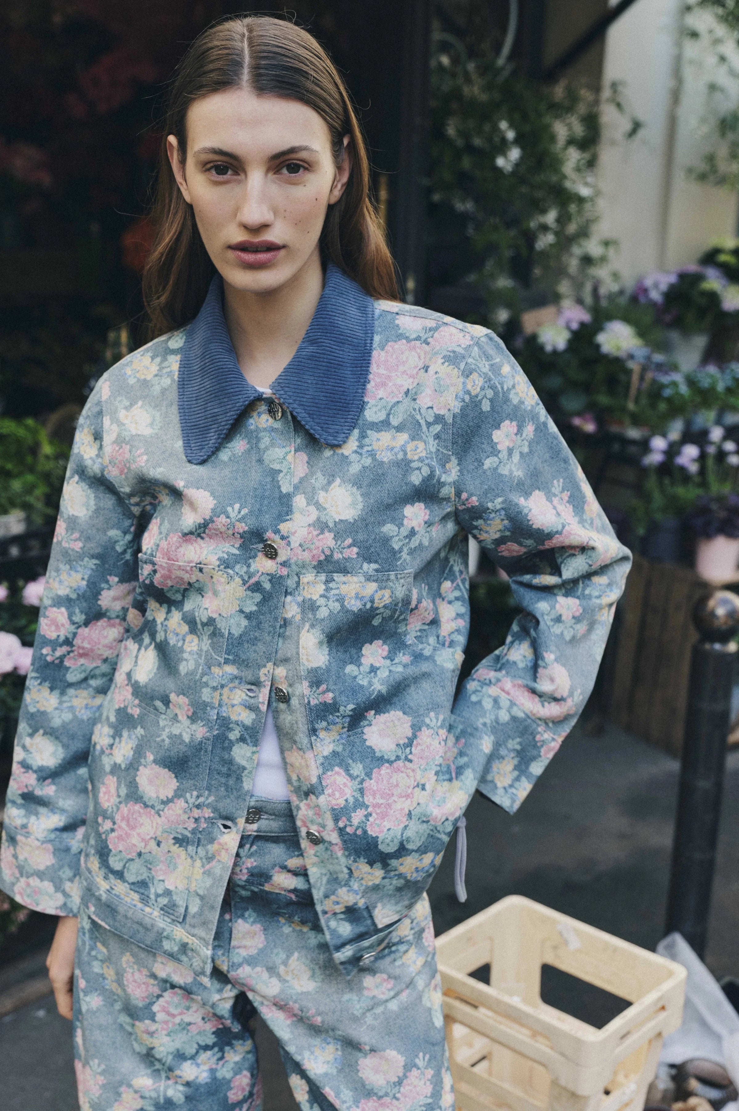 Benilda jacket Flower denim