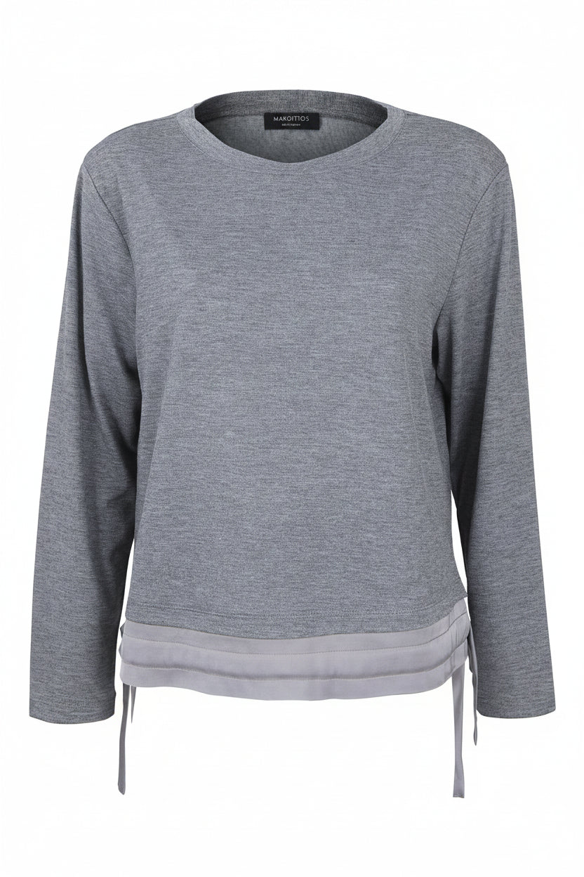 Grey Melange Sweatshirt