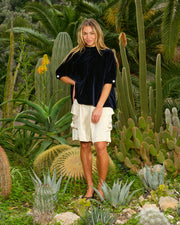 Minnie top Velvet Midnight Blue