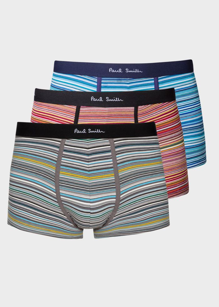 'Signature Stripe' Boxer Briefs Three Pack