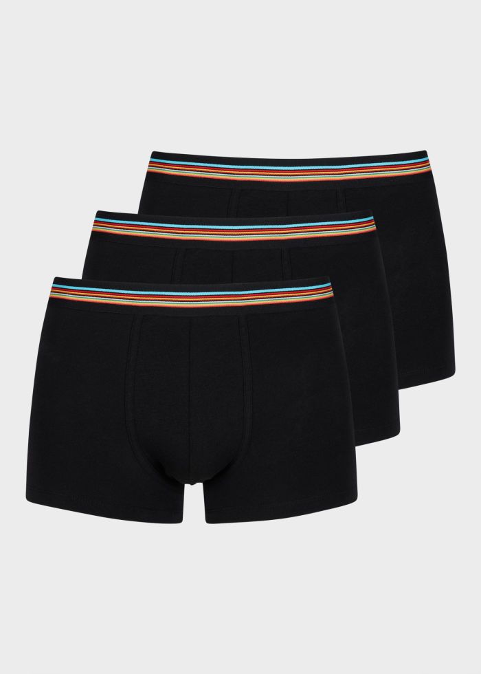 Black 'Signature Stripe' Waistband Boxer Briefs Three Pack