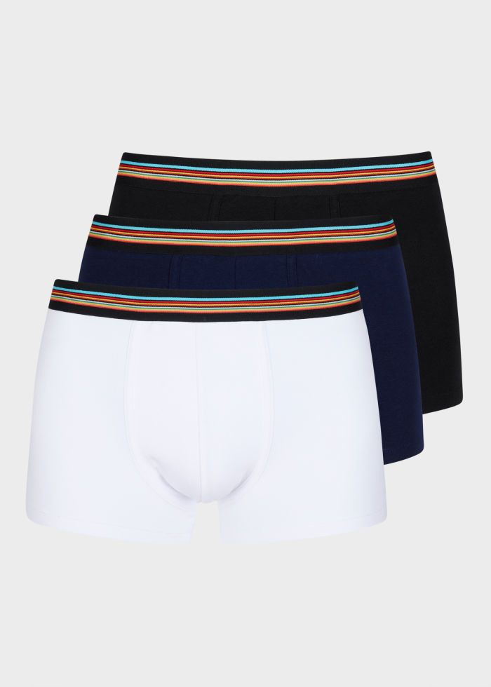 Black 'Signature Stripe' Waistband Boxer Briefs Three Pack