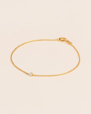 Bracelet with white diamond in 18 ct. gold