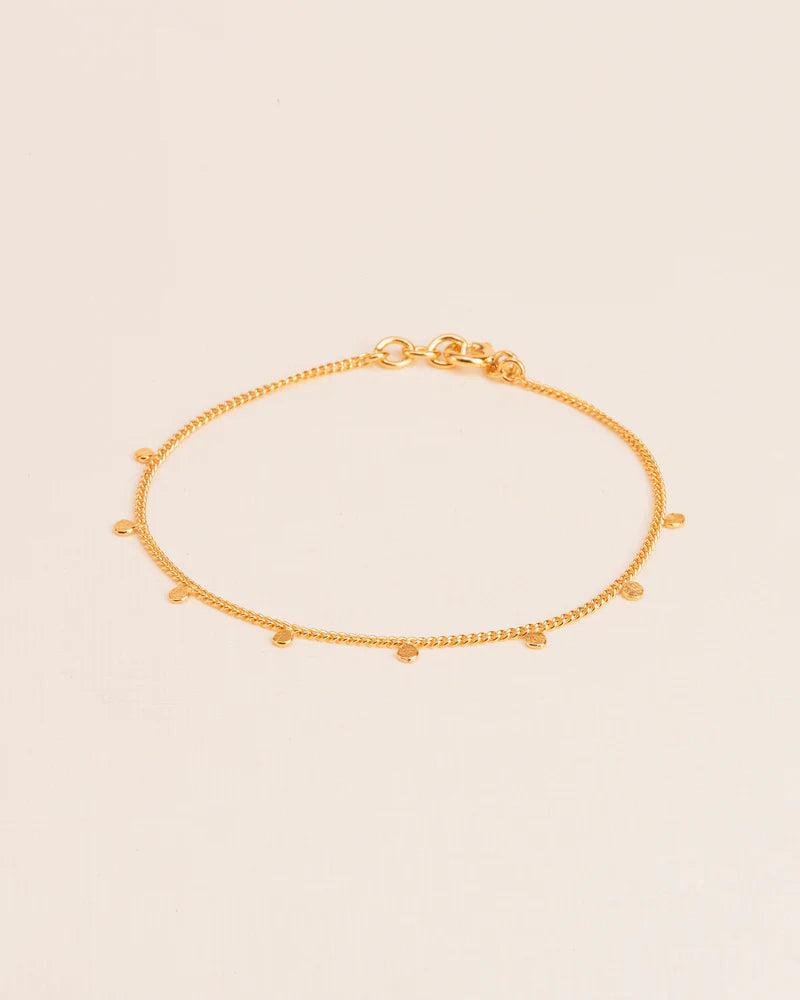 Bracelet with hammered charms