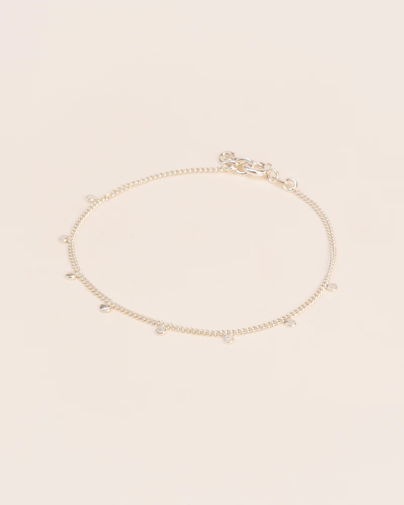 Bracelet with hammered charms