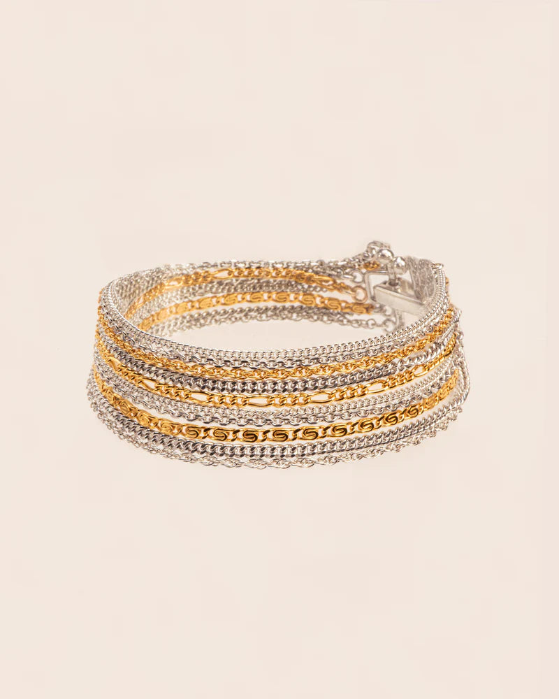 Bracelet with different chains