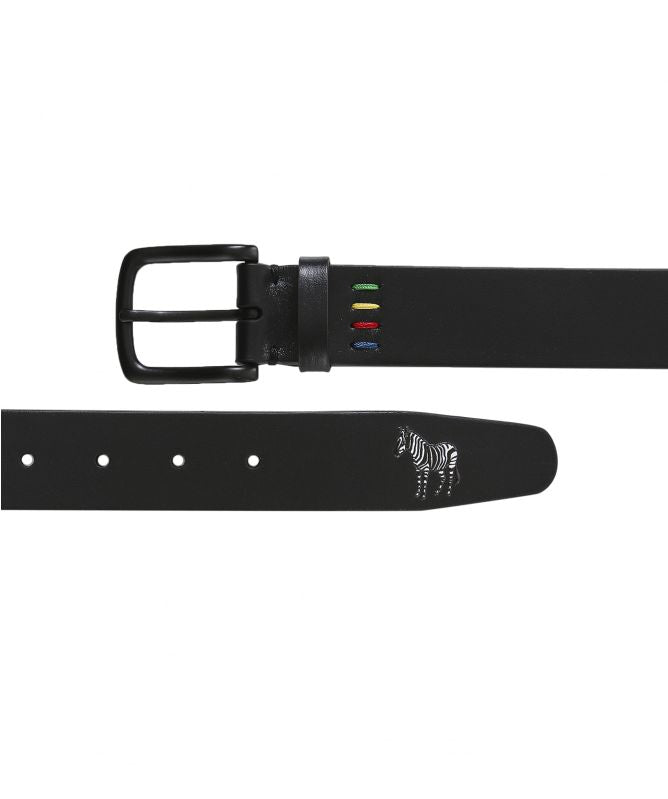Leather Zebra Belt