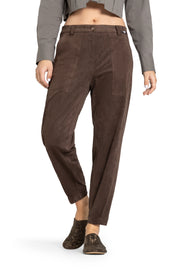 Ophelia Suede Trousers Chocolate Hazel