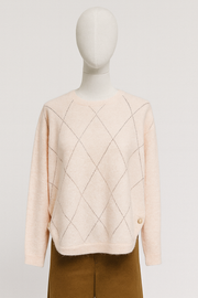 Pull met strass Rosé