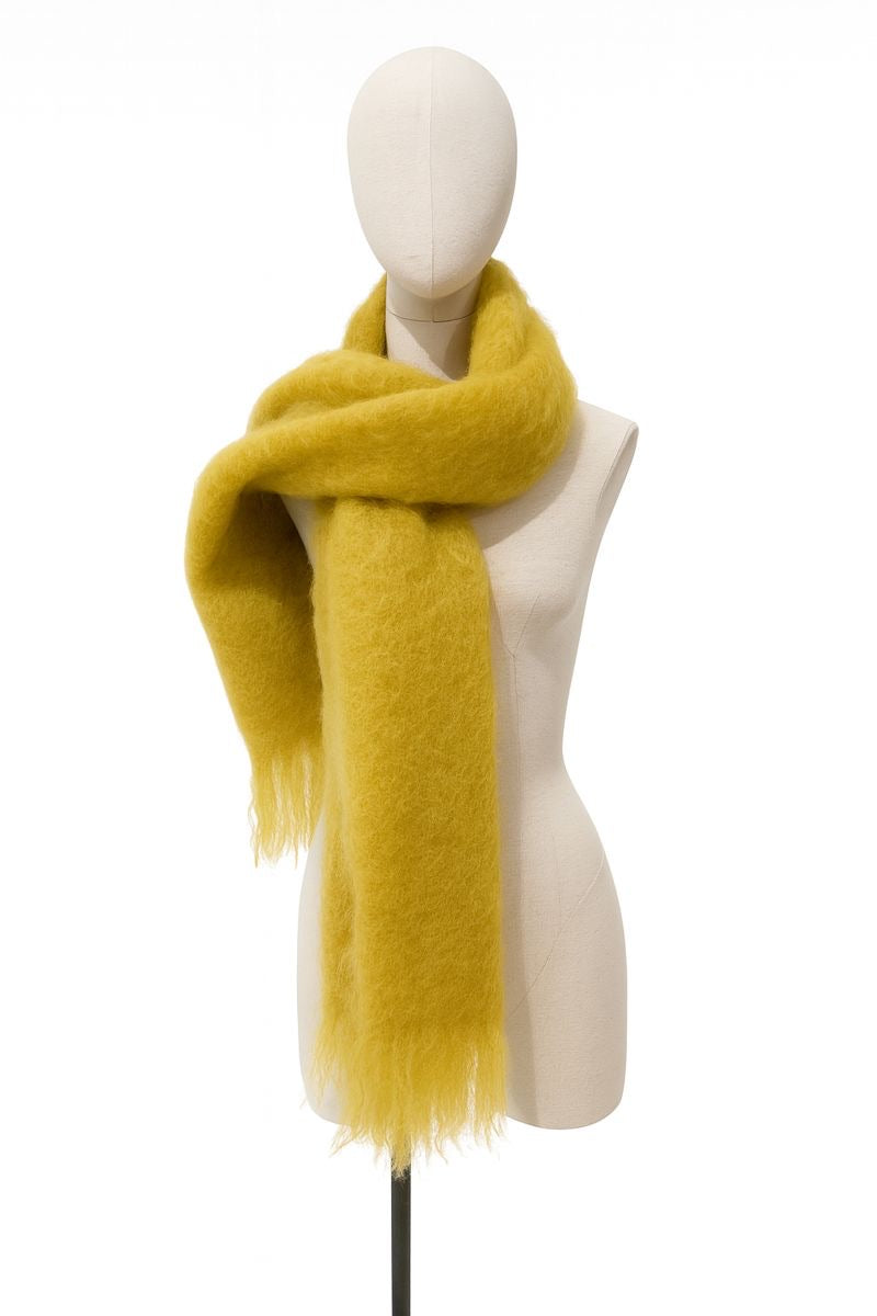 Fluffy sjaal Geel